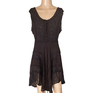 Sakkas brown  kerchief dress